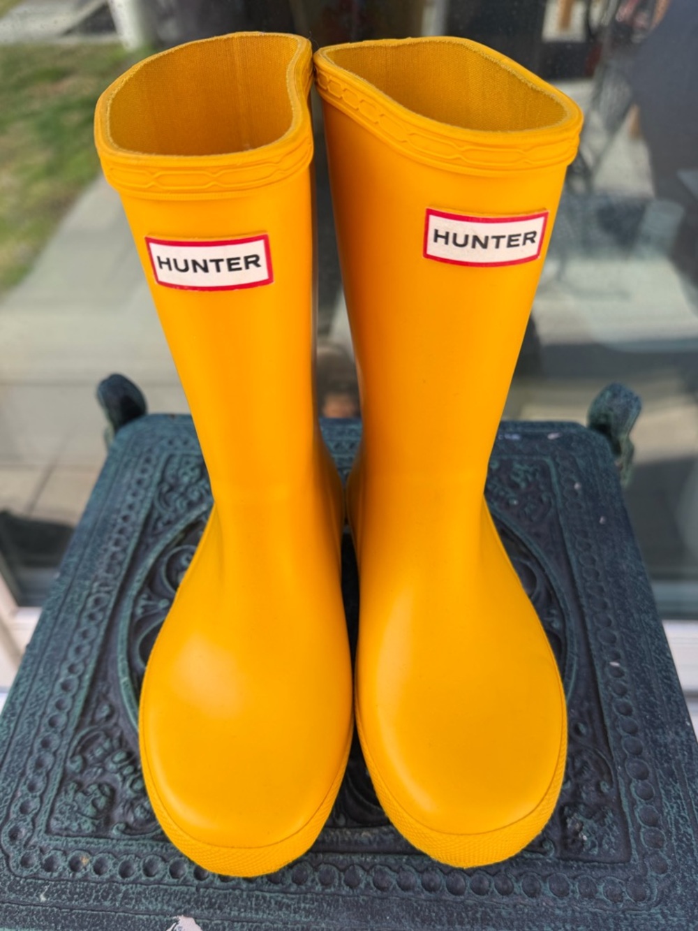 Hunter First Classic Rain Boots Yellow UK 12 US 13B/1G EU 31